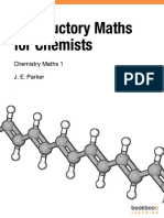 Introductory Maths For Chemists: Chemistry Maths 1 J. E. Parker