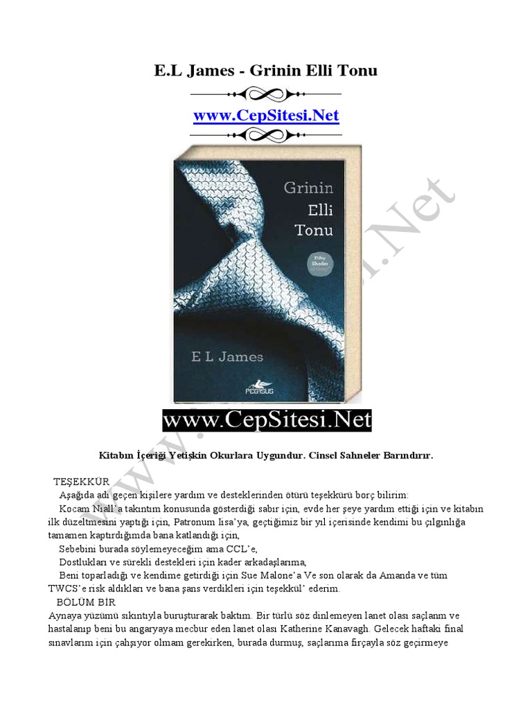 E L James Grinin Elli Tonu WWW Cepsitesi PDFDrive  PDF 