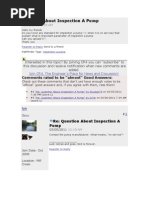 Question About Inspection A Pump: Comments Rated To Be "Almost" Good Answers