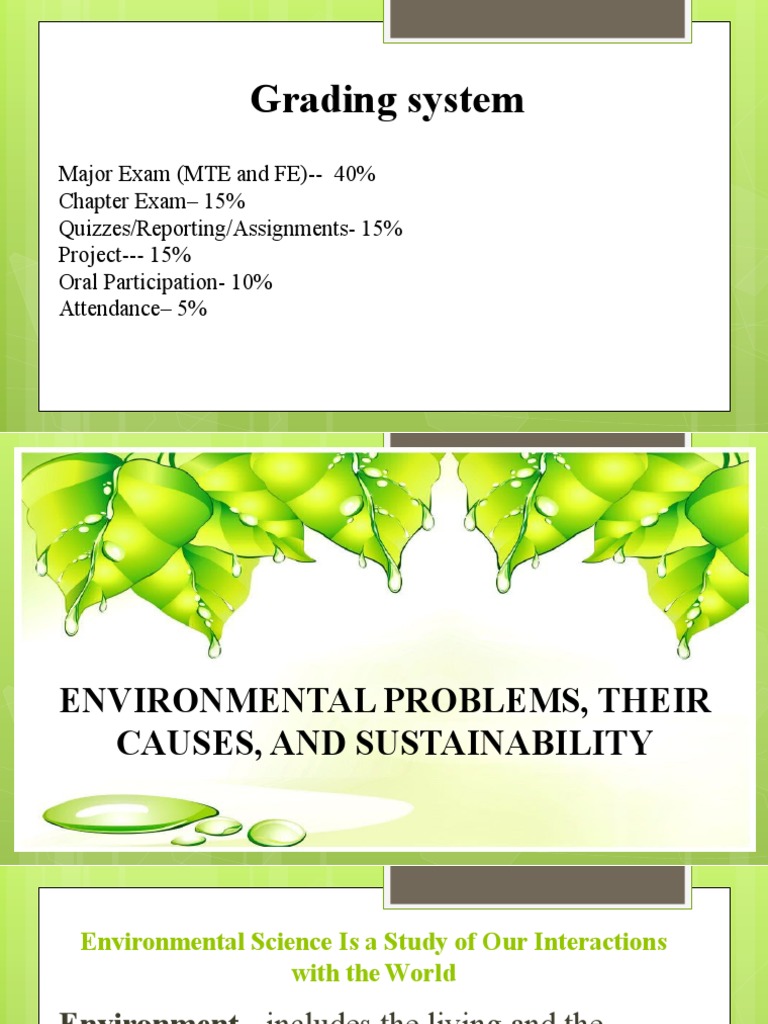 Causes of Environmental Problems | PDF | Pollution | Sustainability