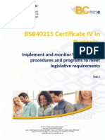 BSB40215 Certificate IV in Business