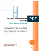 Acta de Constitucion Del Proyecto Torres