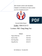 Topic: Fibonacci Lecturer: Phd. Dang Hung Son