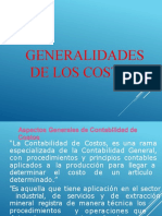 GENERALIDADES DEL COSTO II