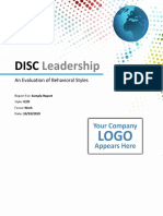 Disc Leadership Sample Report