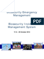 Biosecurity Emergency Management Biosecurity Incident Management System