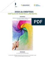 Programa Jornada de Anestesia Pediátrica