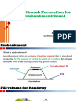 Earthwork Excavation For Embankment/Canal: Md. Shaharul Islam Lecturer, EWCE Dept., MIST