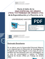 Tips Trabajo de Grado Postgrado - TEG - TG Tutoría I