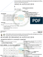 40 Hours 2D Drawing in Autocad 2018: BA A-6: Modify Commands