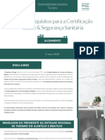 Guia de Requisitos para A Certificação Saúde Segurança Sanitária - Alojamento - Final