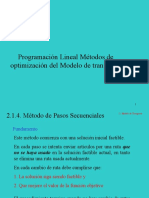 Métodos de Optimización Del Modelo de Transporte