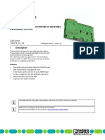 Ib Il Rs 485-Eco: Inline ECO Communication Terminal For Serial Data Transmission (RS-485)