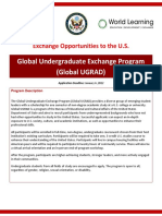 Global Undergraduate Exchange Program (Global UGRAD) : Exchange Opportunities To The U.S