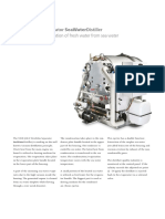 Technical Data - Generation of Fresh Water From Sea Water: Gea Westfalia Separator Seawaterdistiller