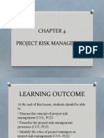 Chapter 4 Project Risk Management