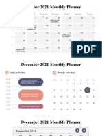 December 2021 Monthly Planner Infographics by Slidesgo