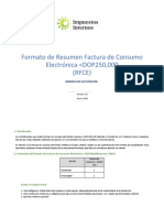 Formato Resumen Factura Consumo Electrónica v1.0