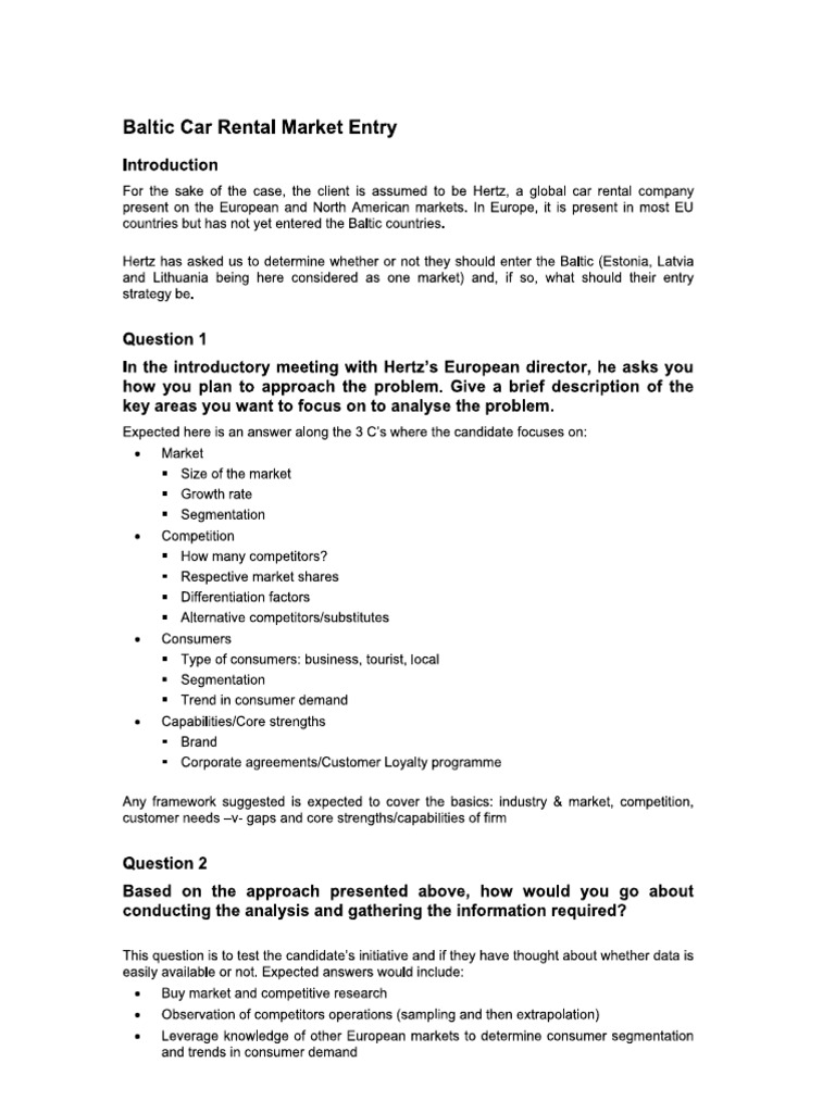 Baltic Car Rentals PDF