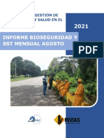 Informe Bioseguridad y SST N°16 Agosto 2021