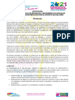 Justificacion Tecnica Servicio Mantenimiento y Reparaión Faroles Isla Del Amor