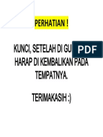 Perhatian or Warning