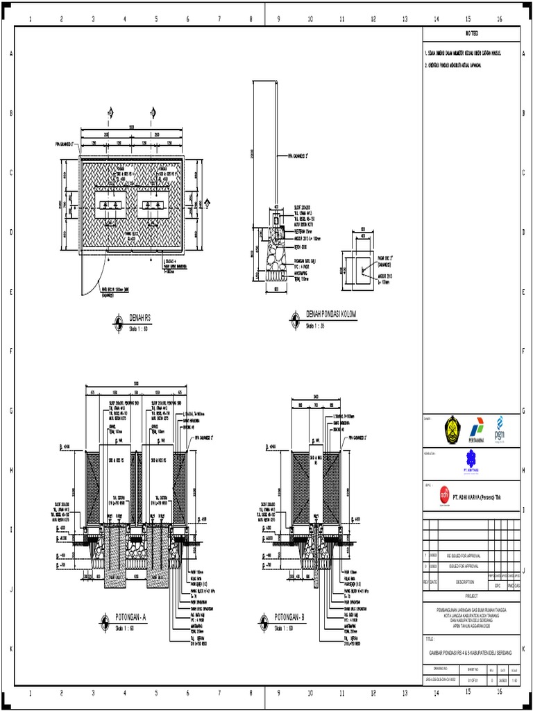 JRG-LGS-DLS-DW-CV-0002 Pondasi RS 4,5 Kab. Deli Serdang | PDF