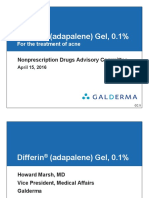 Differin (Adapalene) Gel, 0.1%: ® For The Treatment of Acne