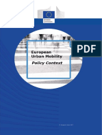 European Urban Mobility - Policy Context