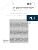 Validação de Método para Determinação de Resíduos Dos Antibióticos