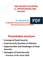 Food Security and Vision 2025 