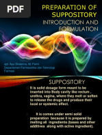 Introduction and Formulation: Preparation of Suppository