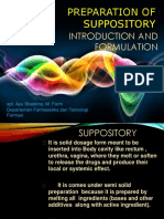 Introduction and Formulation: Preparation of Suppository