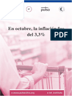 La inflación de octubre según UMET