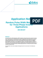 An-Cm-257 Random Pulse Width Modulation For Three-Phase Inverter Applications