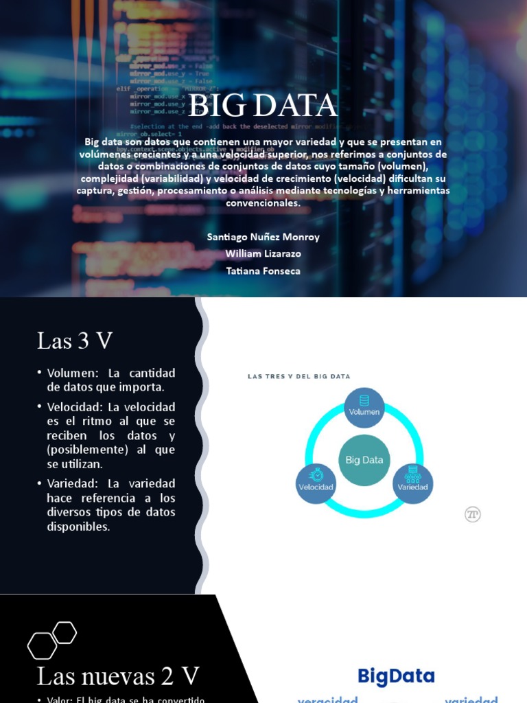 Big Data: Las 5 V y Aplicaciones Empresariales | PDF | Big Data ...