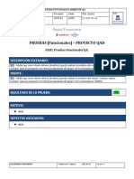 PRUEBAS (Funcionales) - PROYECTO QAD: Descripción Escenario