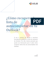 Cómo Recuperar La Lista de Autocompletar en Tu Outlook