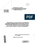 Análisis de La Aplicación de Los Principios Contables Generalmente Aceptados, Sector Agropecuario, Municipio Colon, Estado Zulla