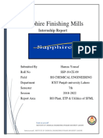 Sapphire Finishing Mills Water Treatment of Textiles by Hamza Yousaf