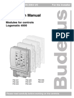 Installation Manual: Modules For Controls Logamatic 4000