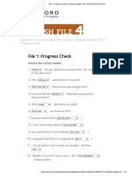 File 1 - Progress Check - American English File - Oxford University Press2