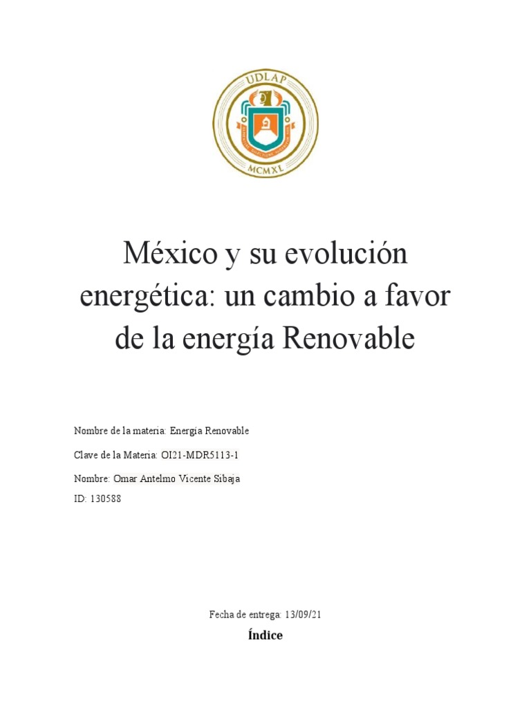 Energía Renovable en México: Análisis y Potencial | PDF | Energía ...