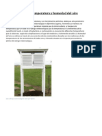 Observación de La Temperatura y Humedad Del Aire