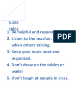 Class Rules