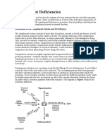 Complement Deficiencies: Description of The Complement System and Its Pathways