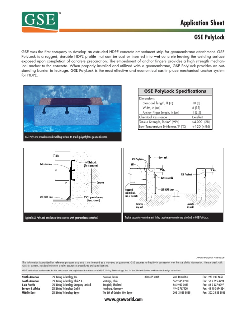 Polylock | PDF | Polyethylene | Concrete