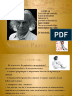 Antipoesía Artefactos NIcanor Parra