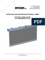 Operation and Maintenance Manual (Omm) Automatic Rolling Curtain MCR Prosmoke Fs Ce