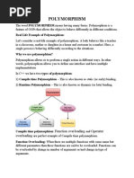 Polymorphism: Real Life Example of Polymorphism